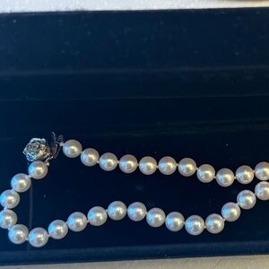 Pearl Earrings and Necklace